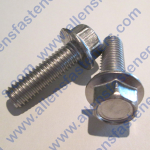 1/4-20 STAINLESS STEEL HEX SERRATED FLANGE BOLT